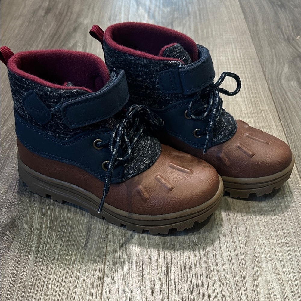 Carter's Navy and Brown Kids Boots